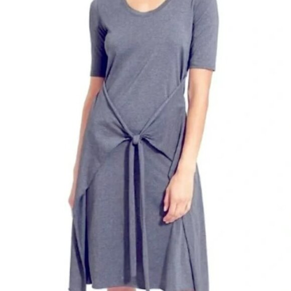 Athleta In A Twist Wrap Dress Blue Micromodal Knee Length Small - Picture 1 of 9
